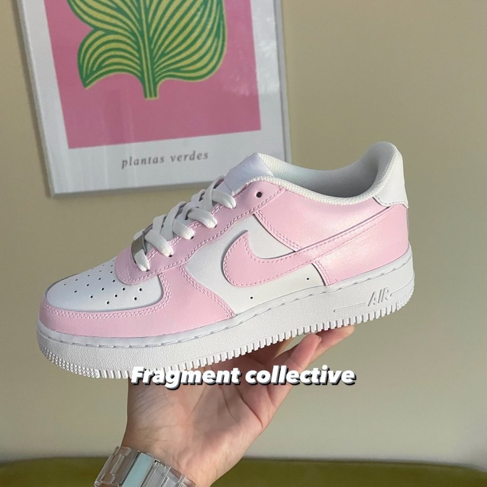 Nike Air Force 1 Pale Pink Custom